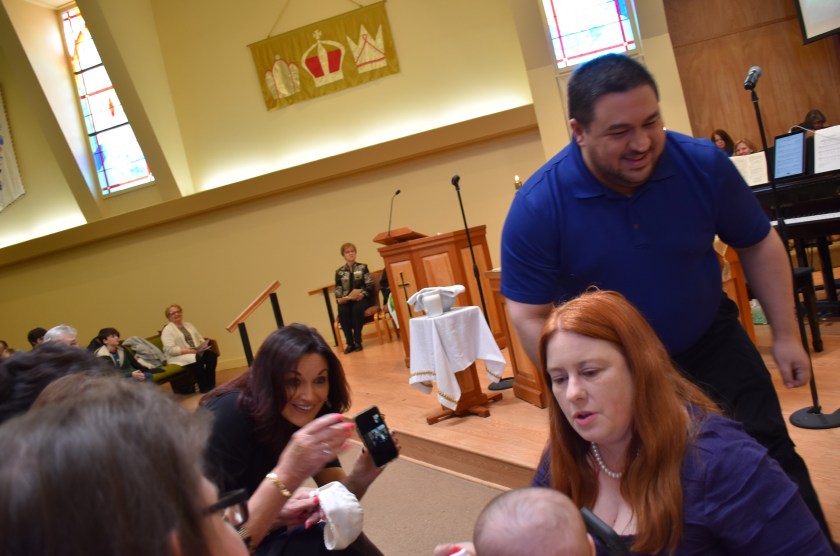 showing Gary the room